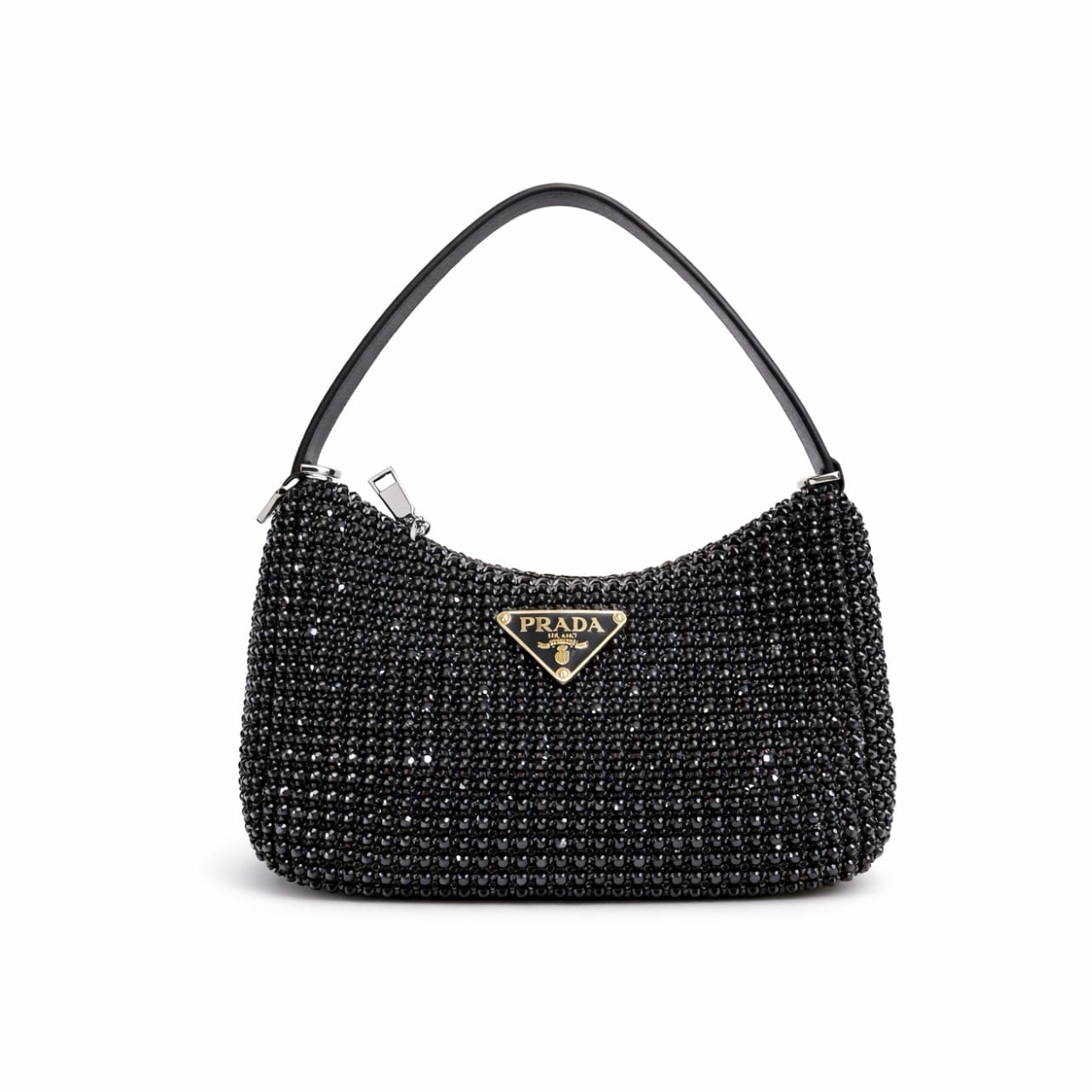 Prada Mini Satin Bag With Crystals