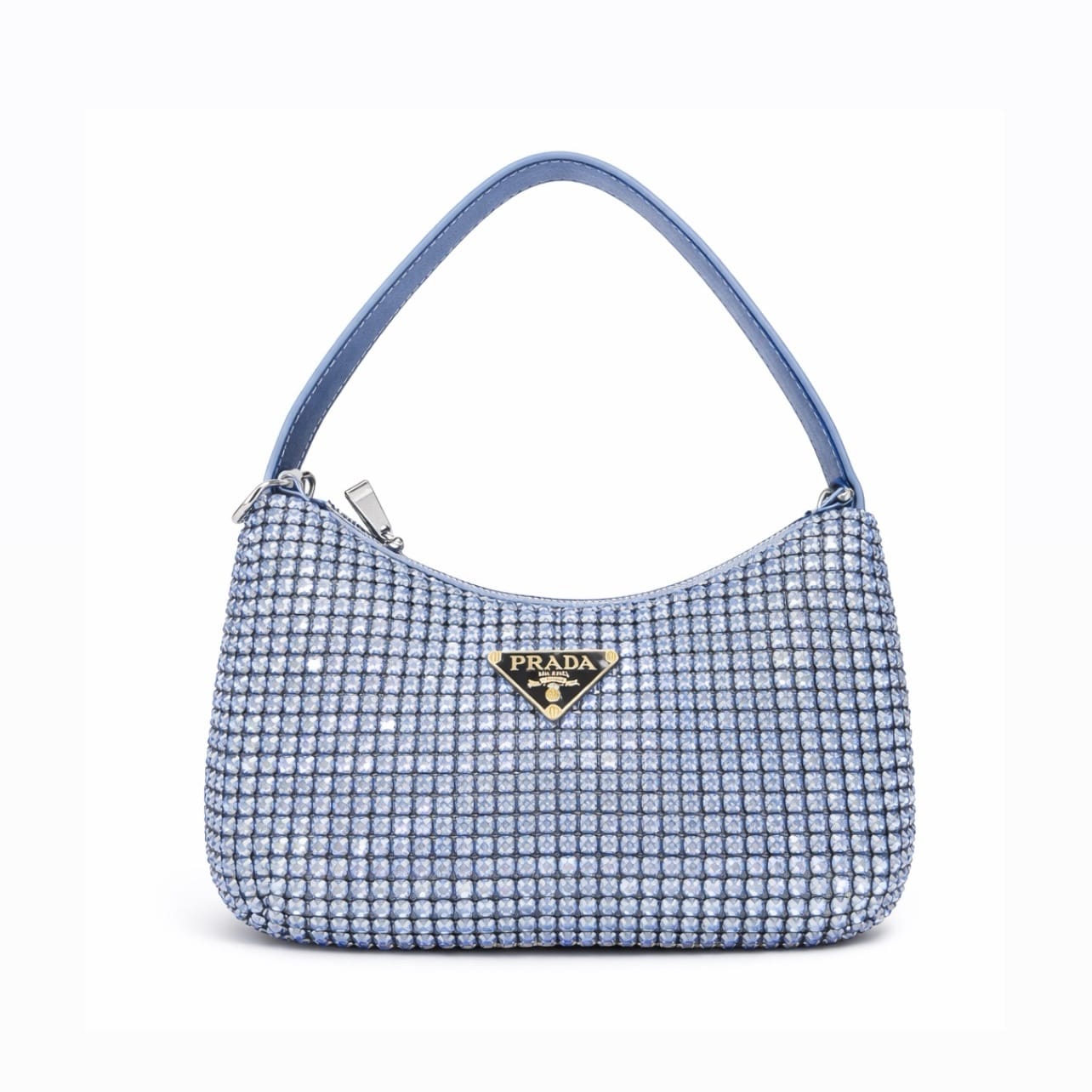 Prada Mini Satin Bag With Crystals