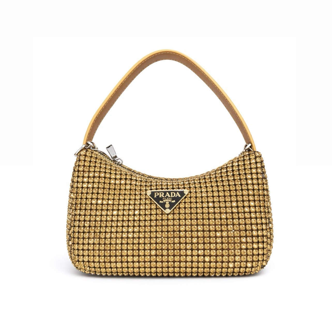Prada Mini Satin Bag With Crystals