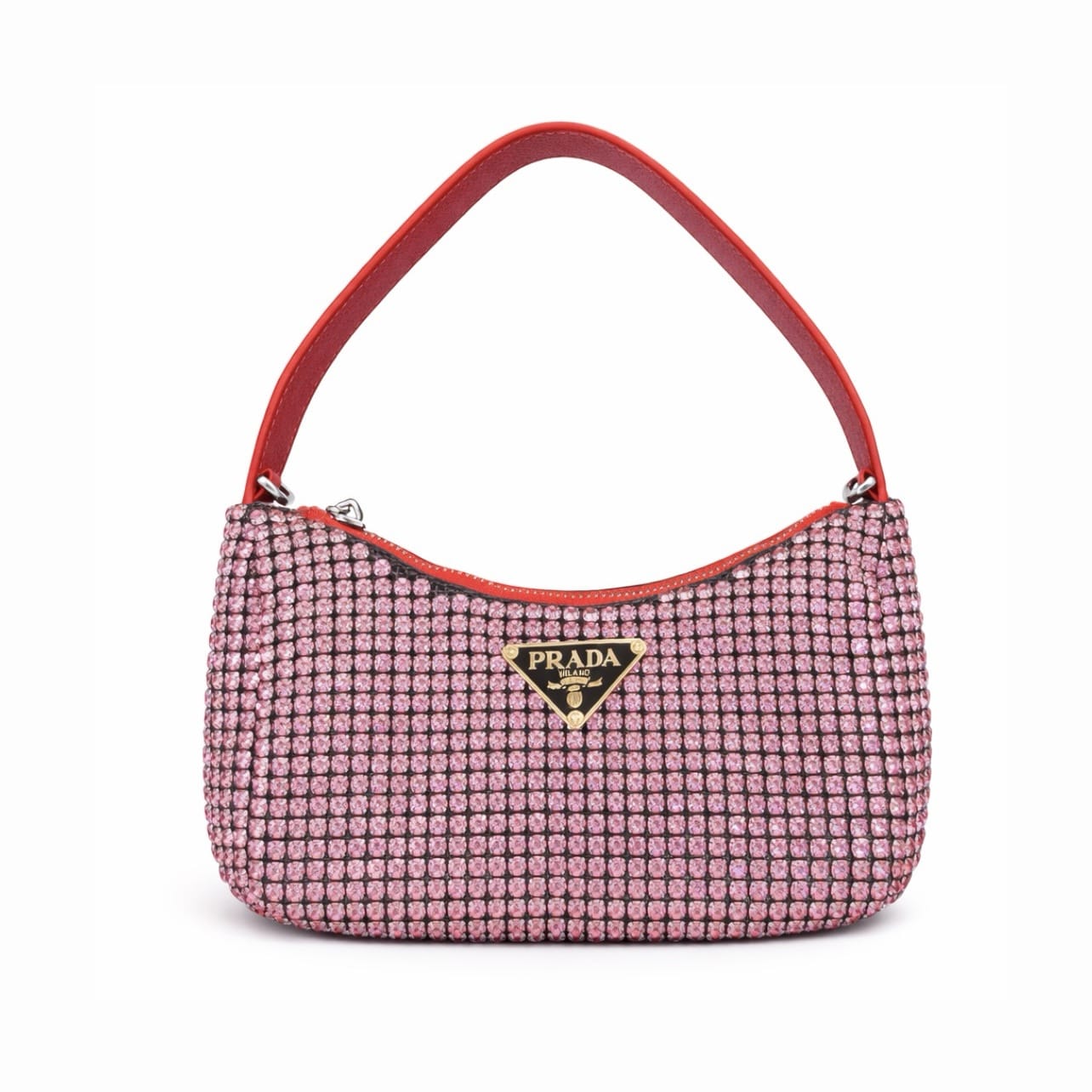 Prada Mini Satin Bag With Crystals