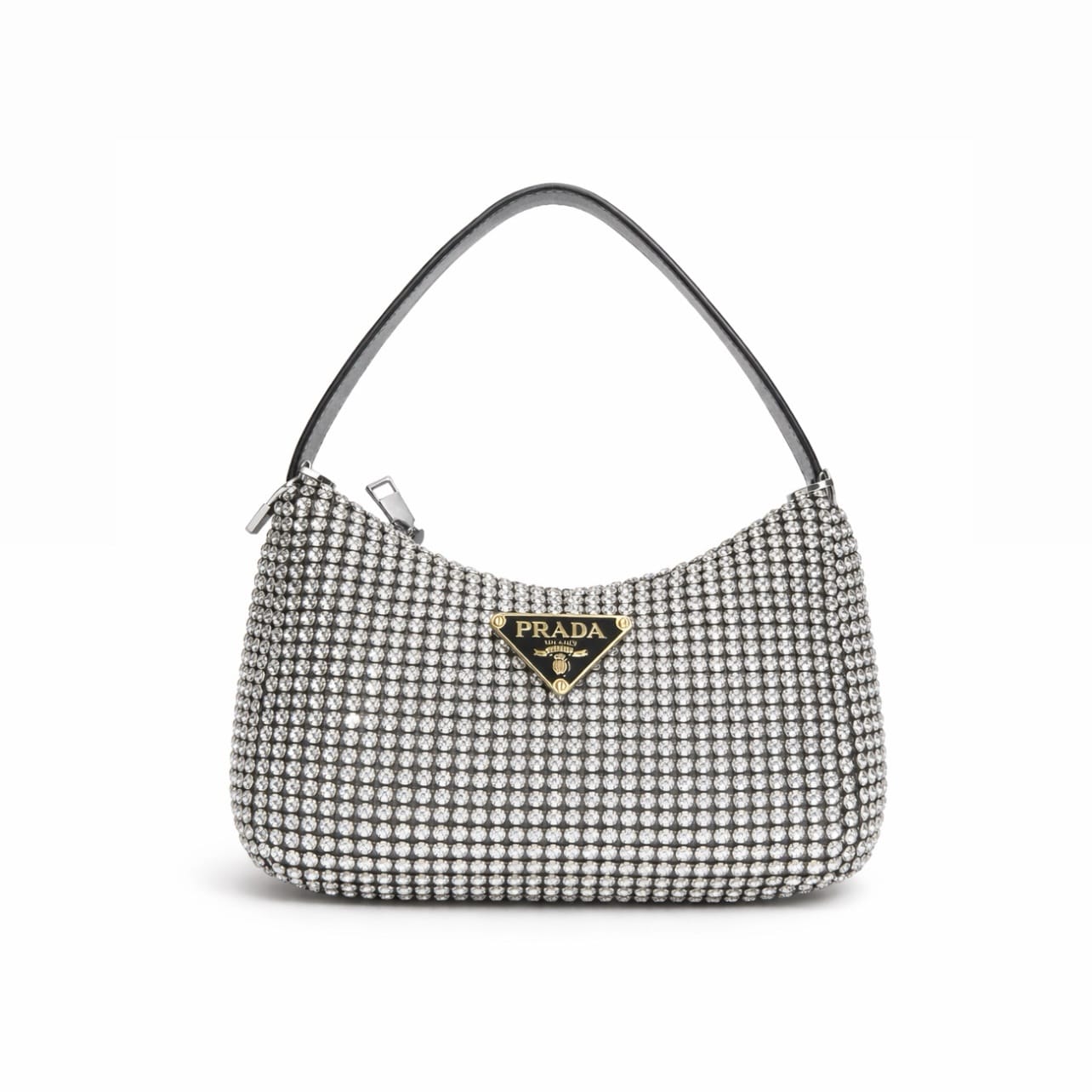 Prada Mini Satin Bag With Crystals