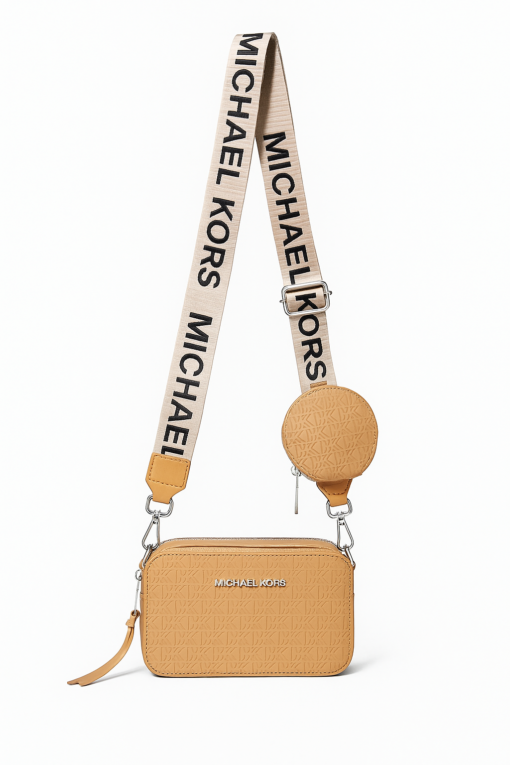 Michael Kors Signature Logo Camera Crossbody Bag