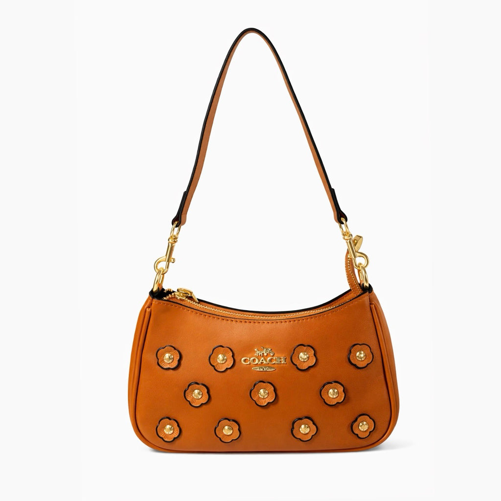 Coach Mini Teri Crossbody Bag With Floral Appliqué