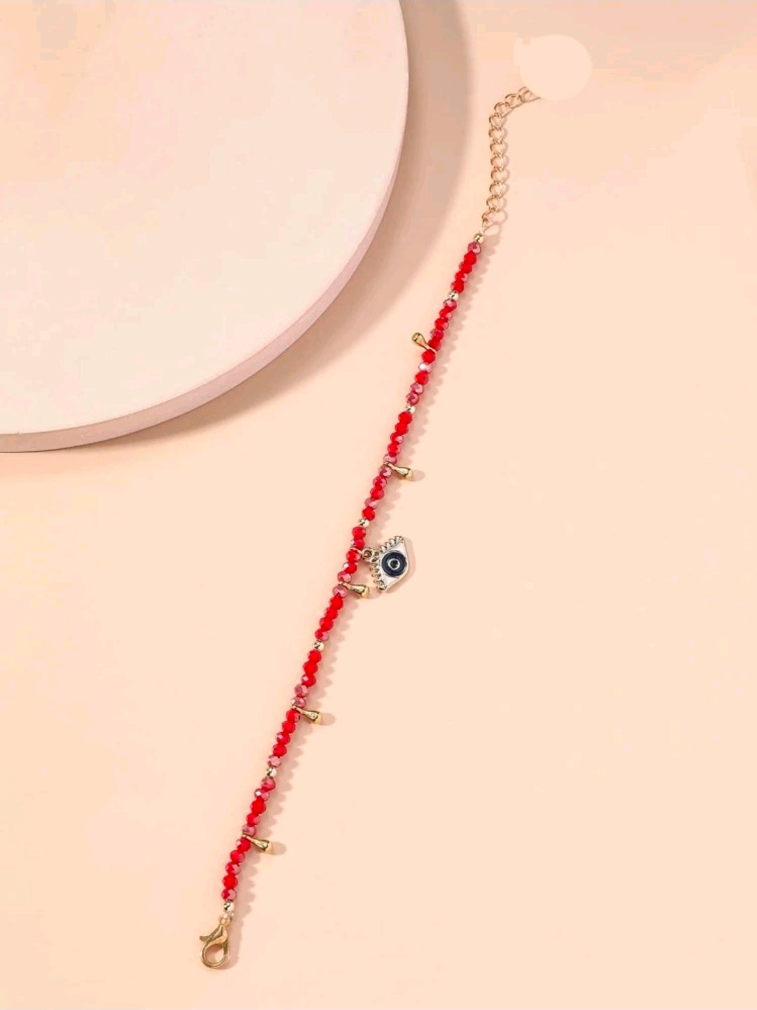 Evil Eye Ankle Bracelet (Rhinestone)