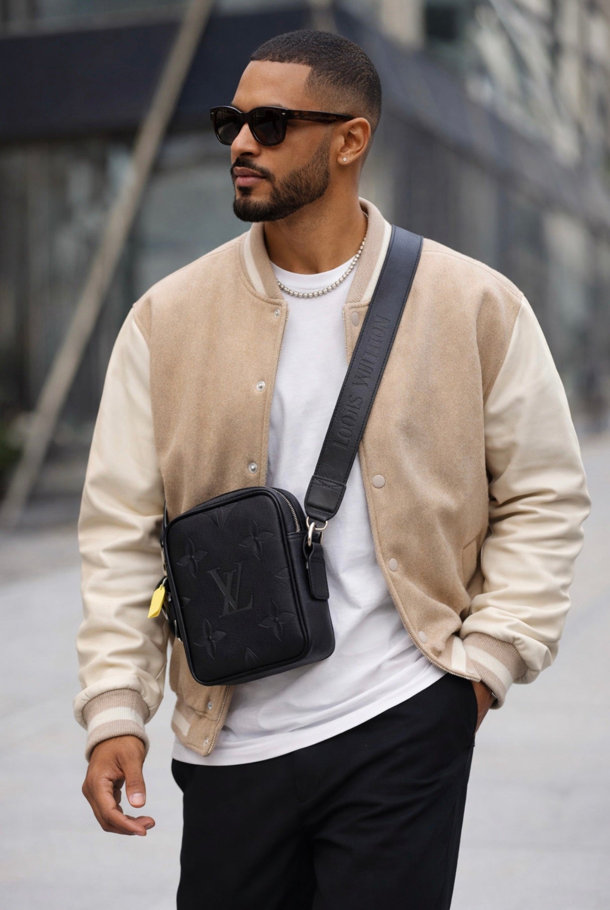 Gucci GG Embossed Messenger Bag Men’s