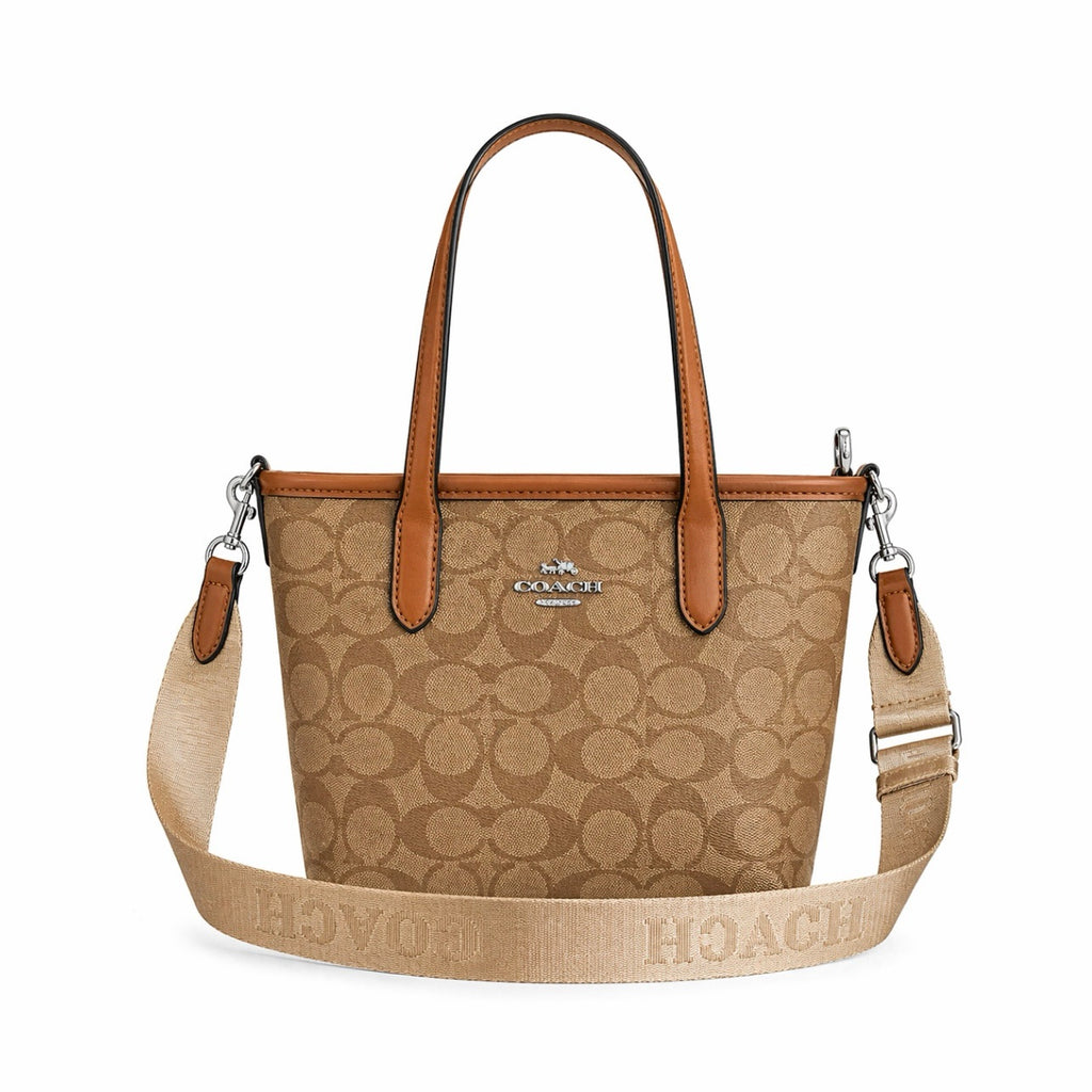 Coach City Mini Tote Bag In Signature Canvas