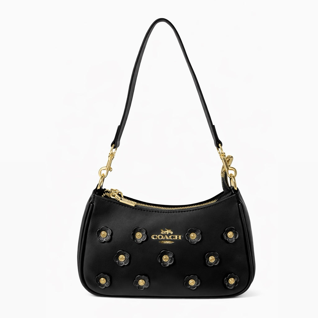 Coach Mini Teri Crossbody Bag With Floral Appliqué