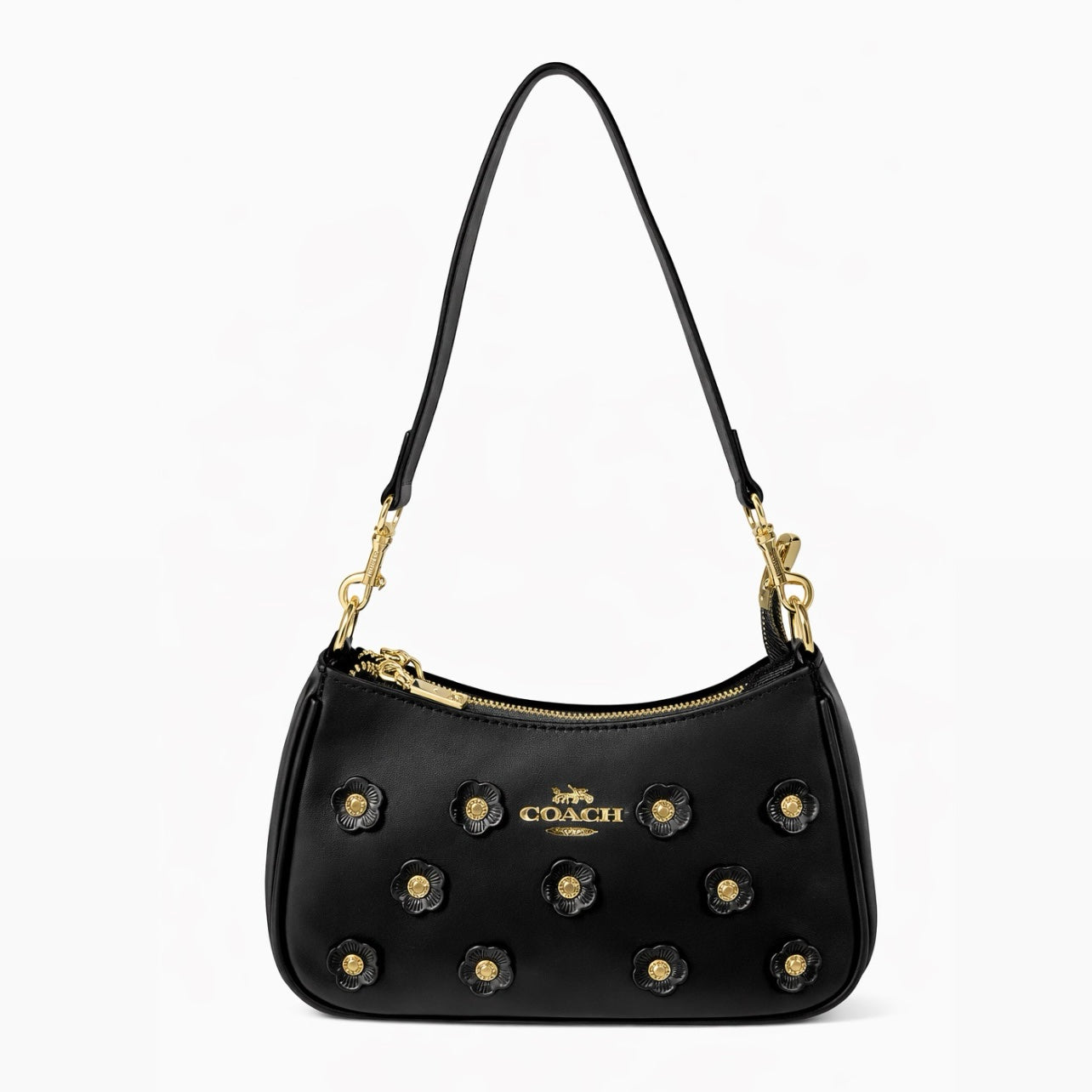 Coach Mini Teri Crossbody Bag With Floral Appliqué