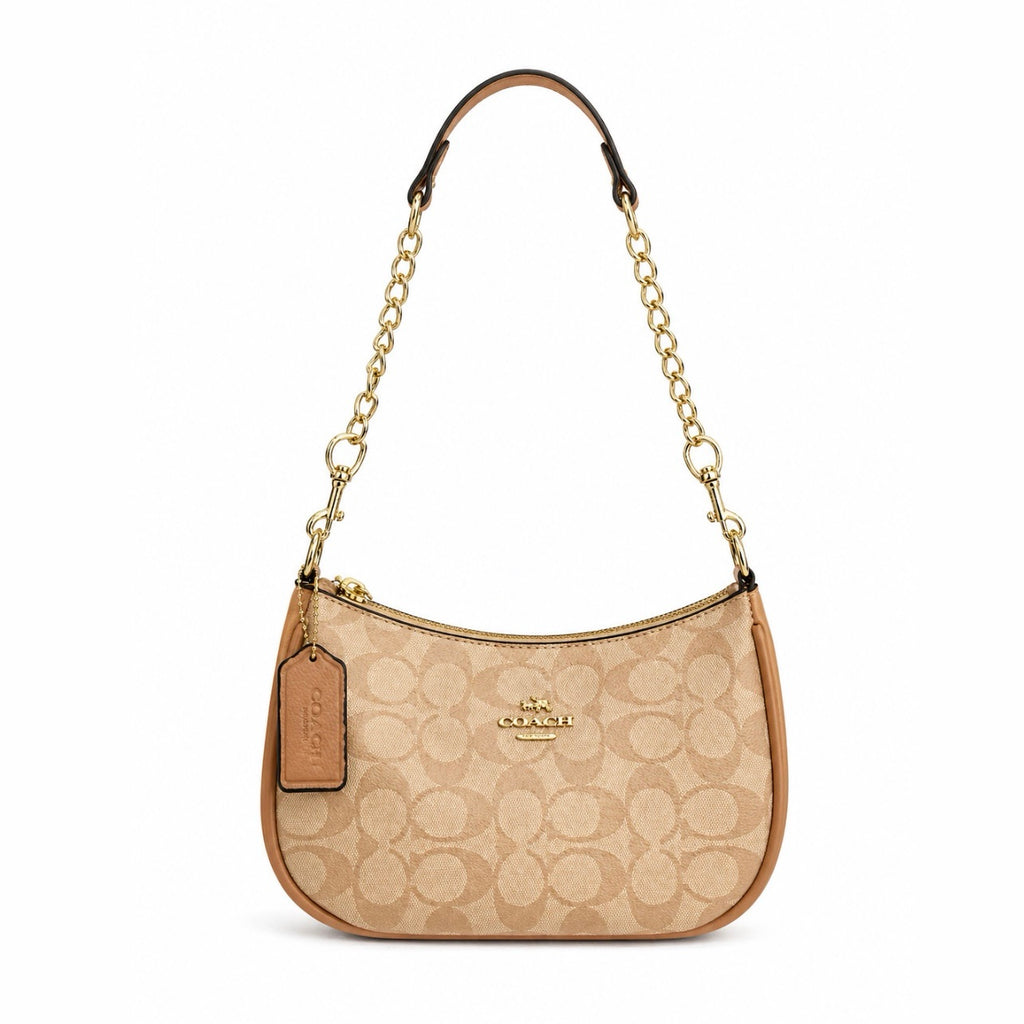 Coach Teri Mini Shoulder Bag In Signature Canvas